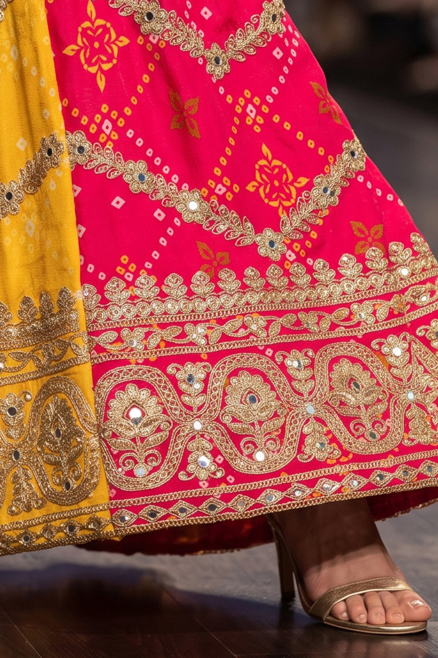 Yellow And Red Readymade Embroidered Chinon Suit-SAR12809_7_SareeButa.com