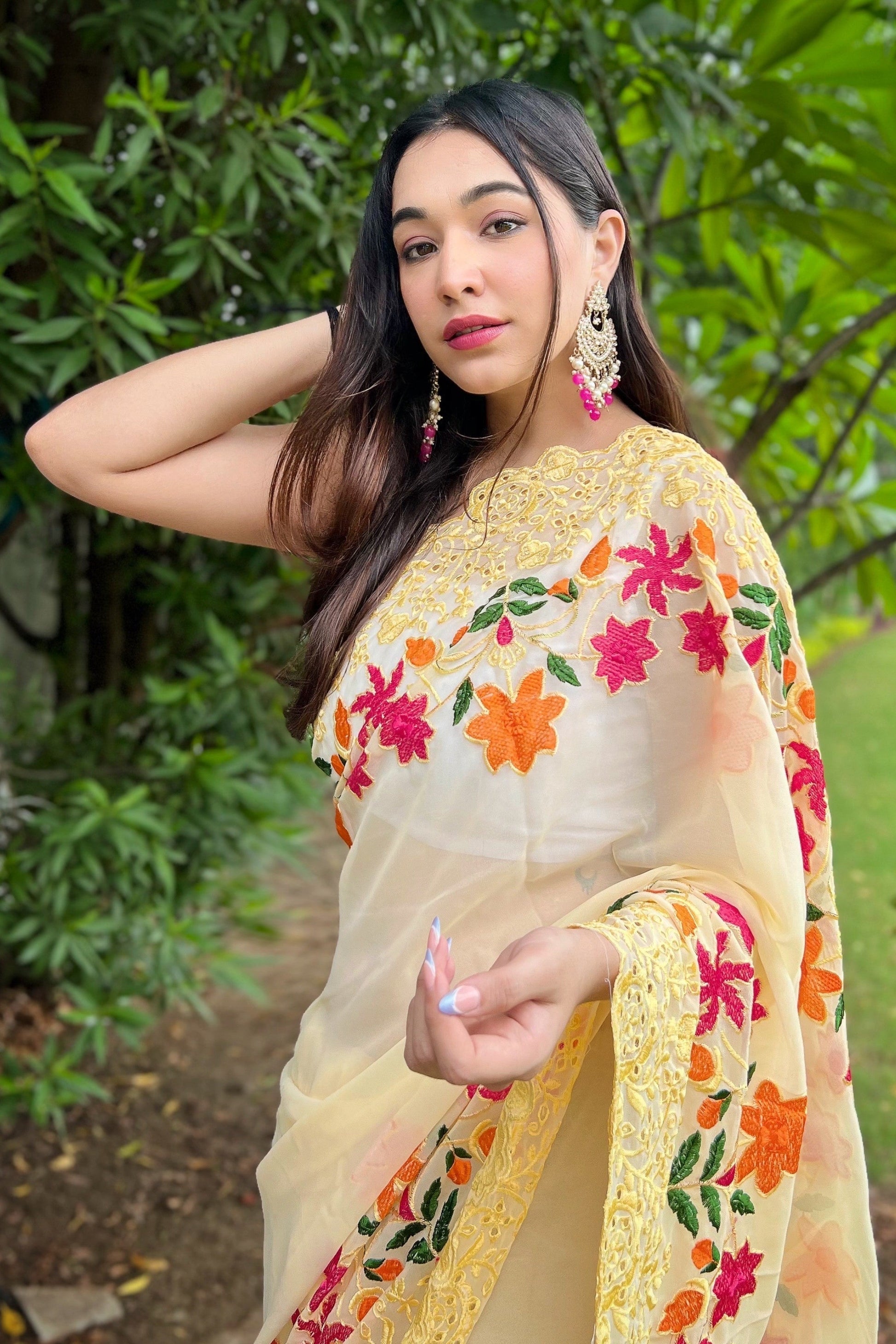 yellow-embroidered-georgette-saree-zb131138_2_SareeButa.com