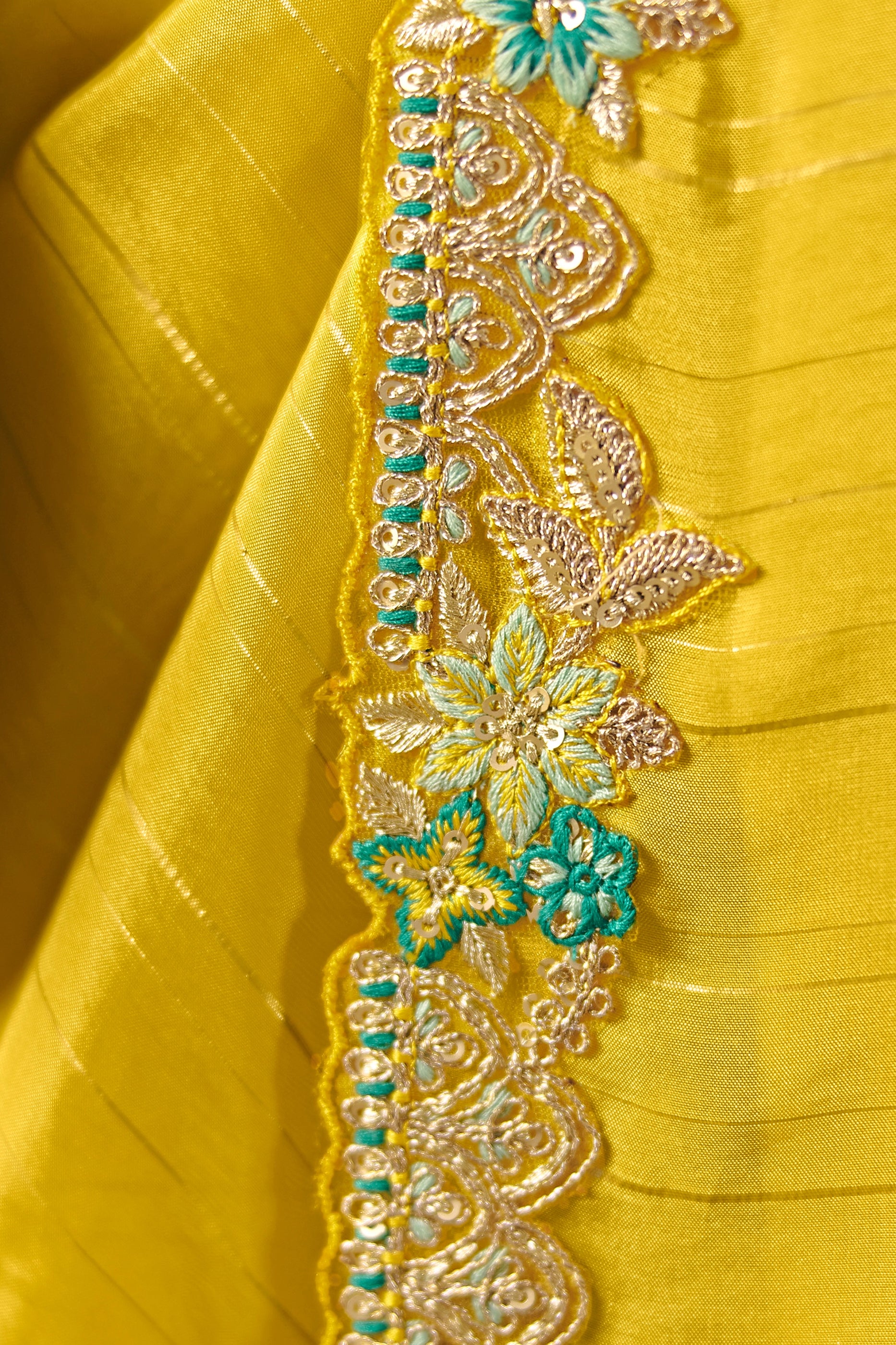 Yellow Embroidered Jacquard Silk Saree-SAR12093_3_SareeButa.com