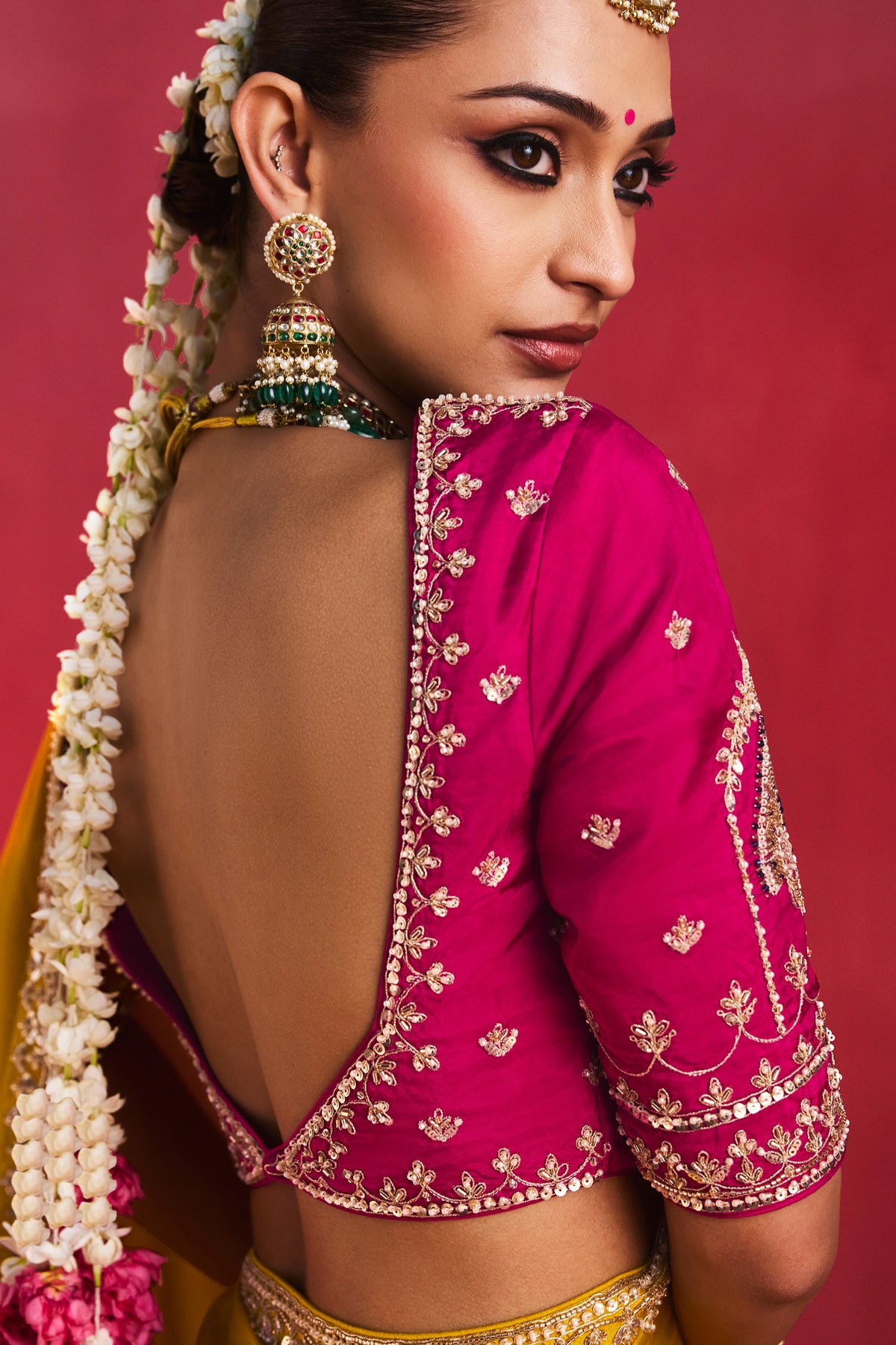Yellow Embroidered Soft Silk Saree-SAR13308_4_SareeButa.com