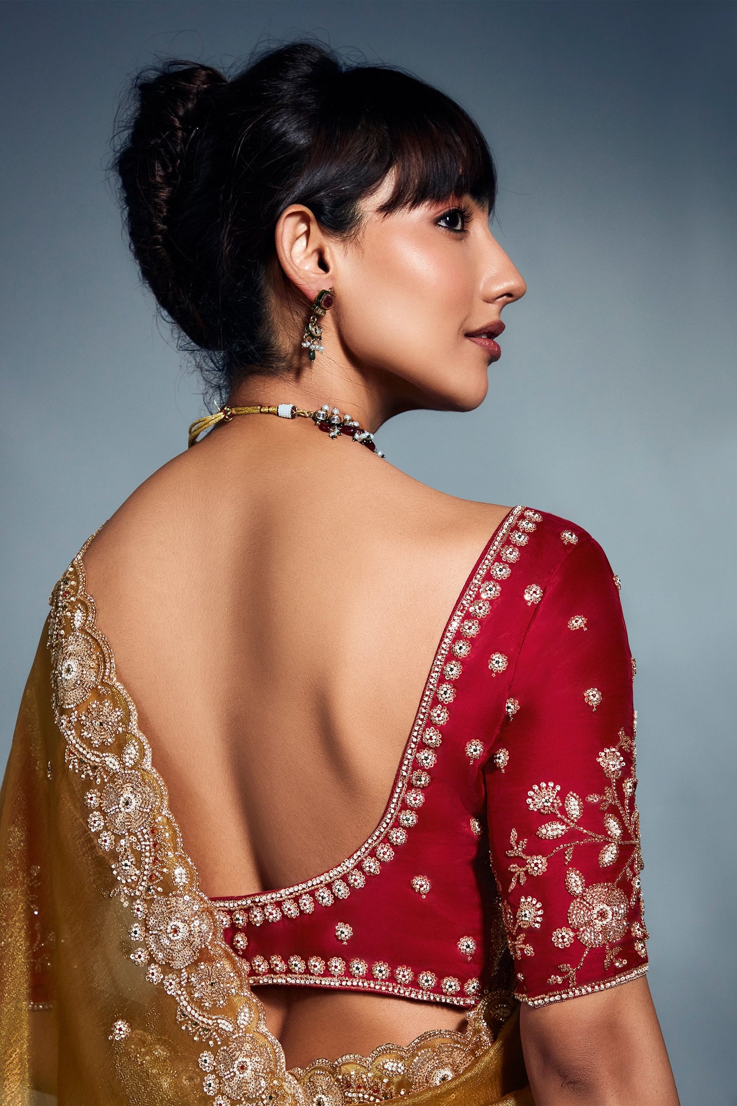 Yellow Embroidered Tissue Silk Saree-SAR10215_4_SareeButa.com