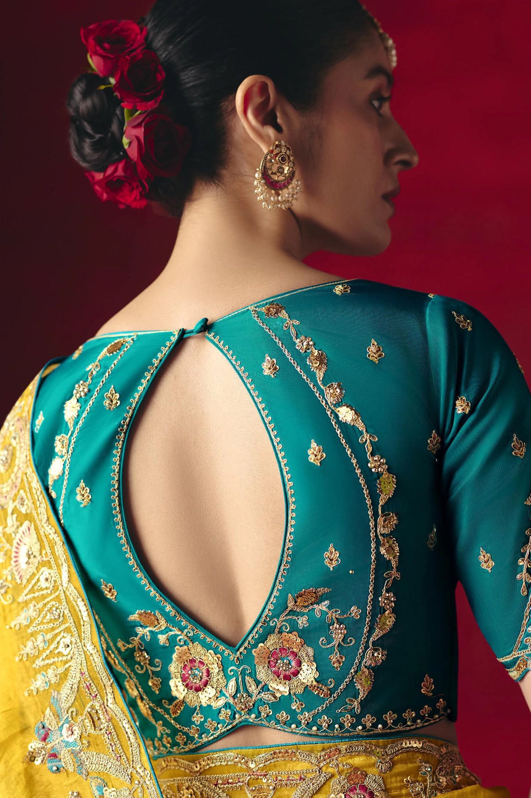 Yellow Embroidered Tissue Silk Saree-SAR11451_4_SareeButa.com