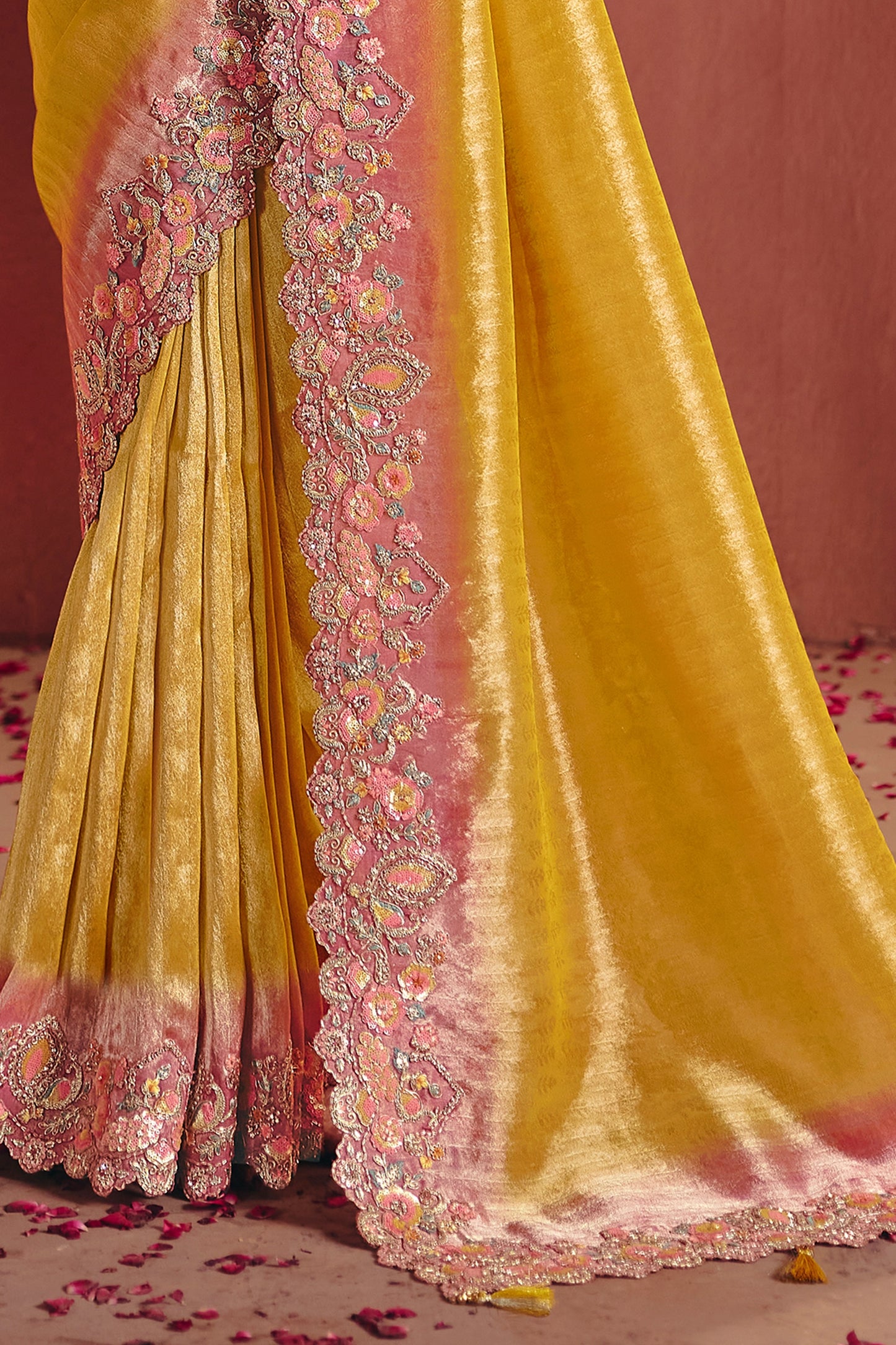 Yellow Heavy Work Embroidered Silk Saree-SAR12077_4_SareeButa.com