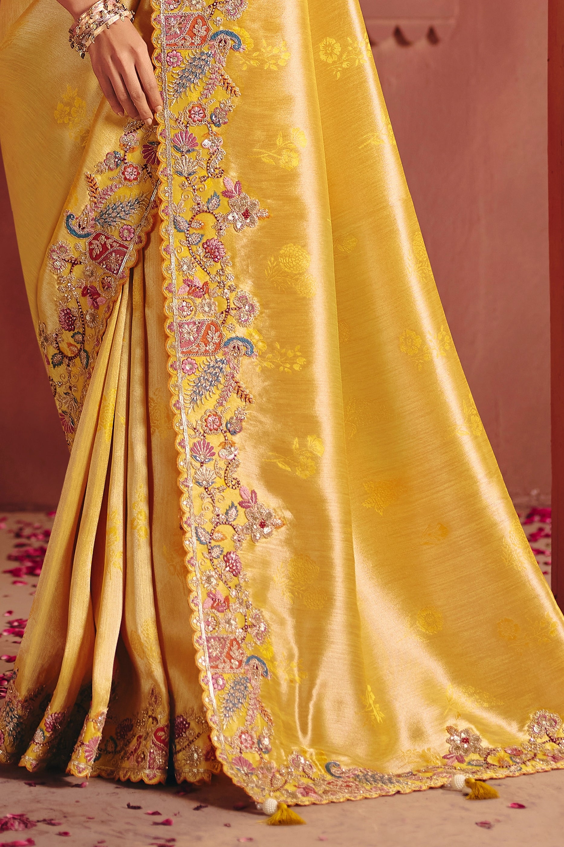 Yellow Heavy Work Embroidered Silk Saree-SAR12084_5_SareeButa.com