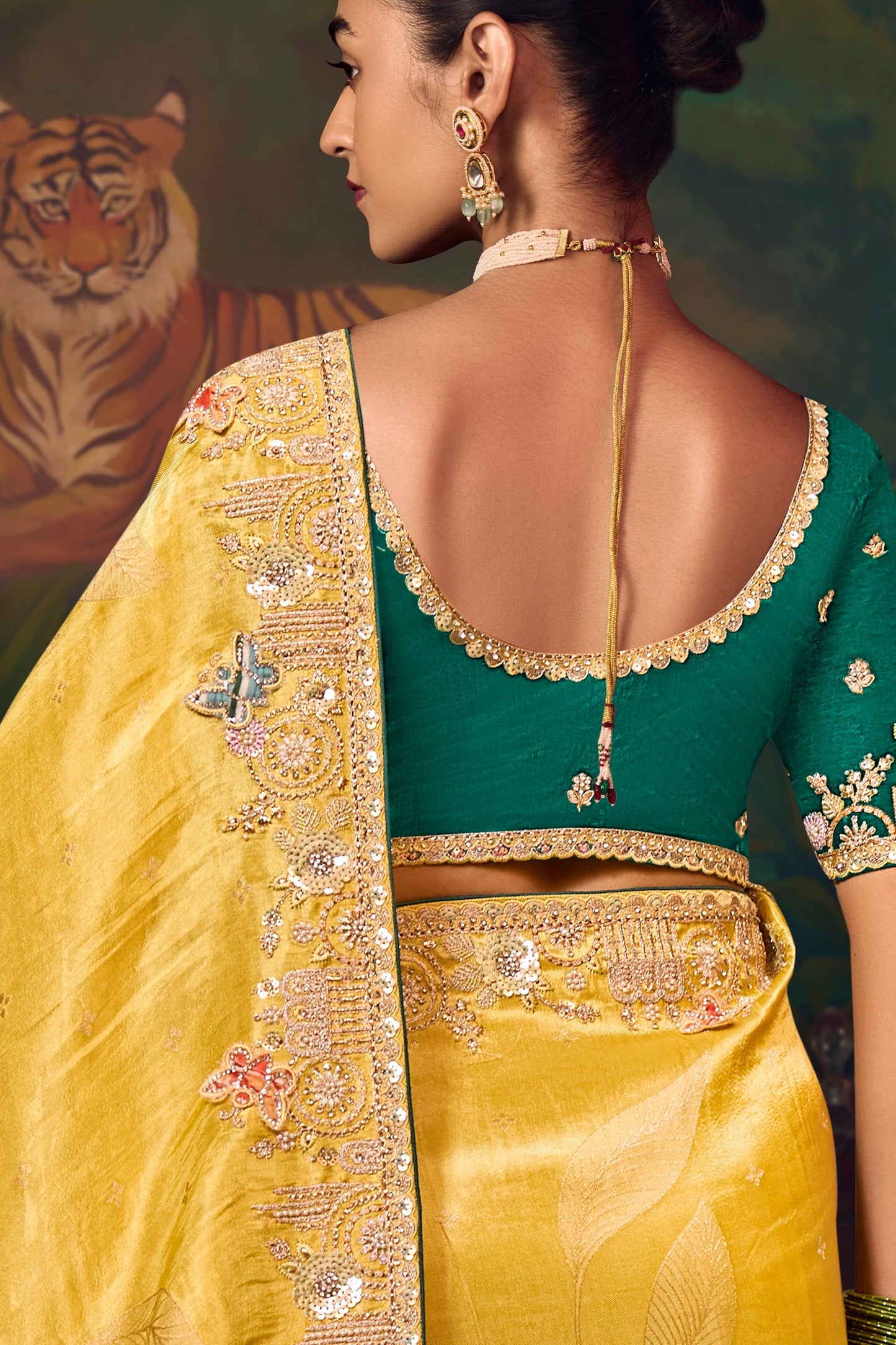 Yellow Heavy Work Silk Saree-SAR10985_4_SareeButa.com