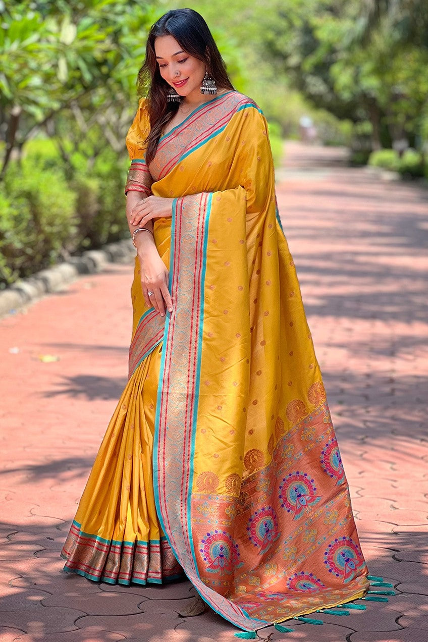 yellow-paithani-silk-saree-zb132898_1_SareeButa.com