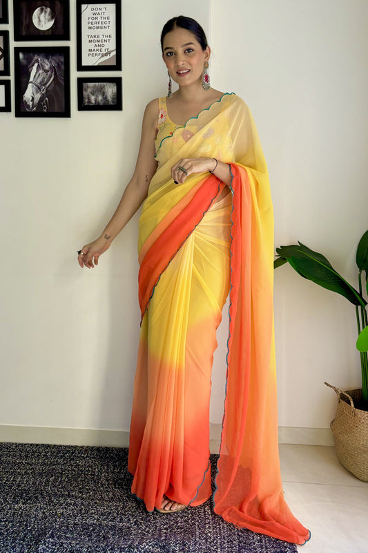 yellow-plain-georgette-saree-zb132631_1_SareeButa.com