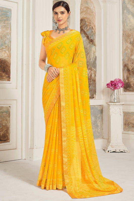 yellow-printed-chiffon-saree-zb132712_1_SareeButa.com