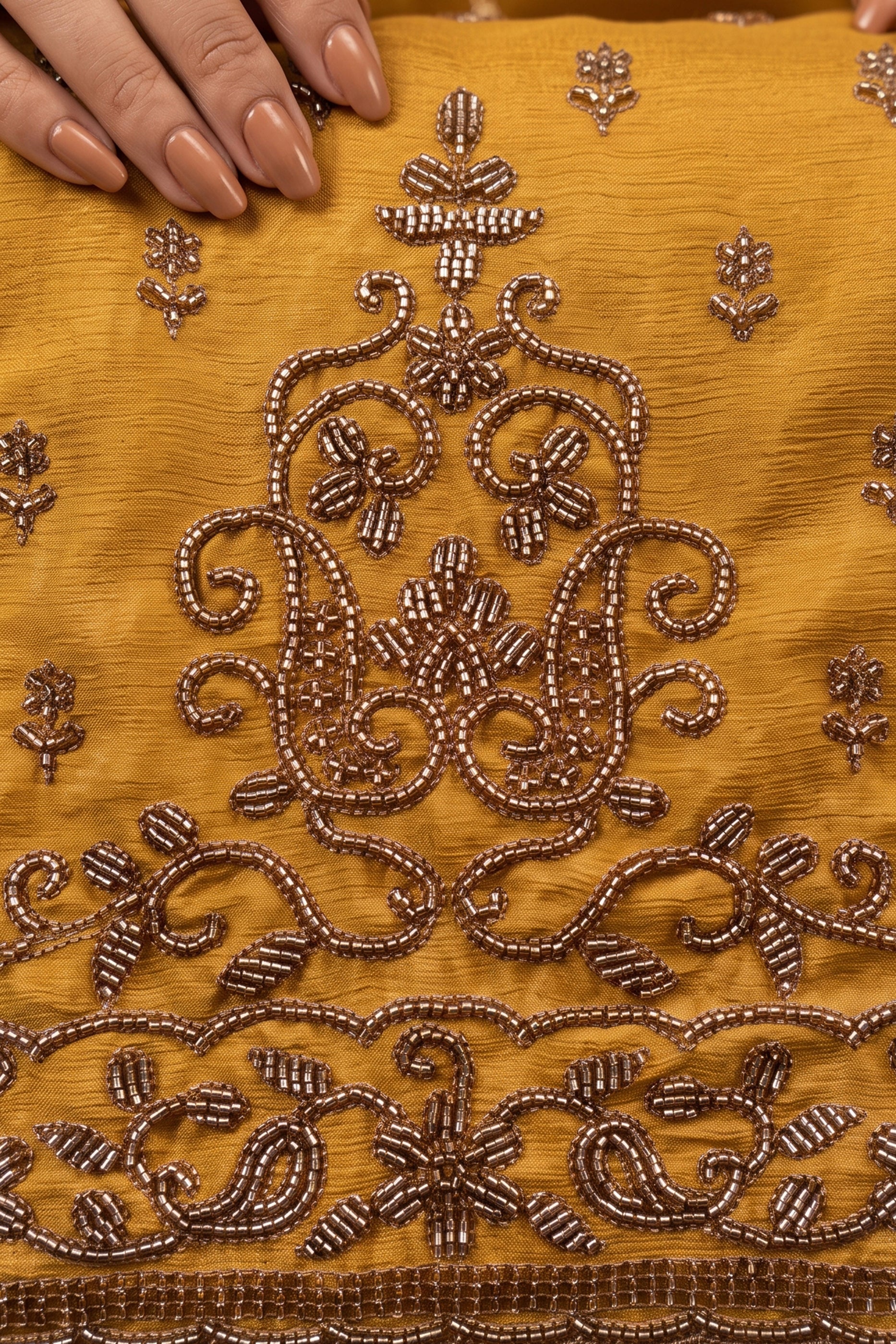 Yellow Readymade Embroidered Chinon Suit-SAR12978_5_SareeButa.com