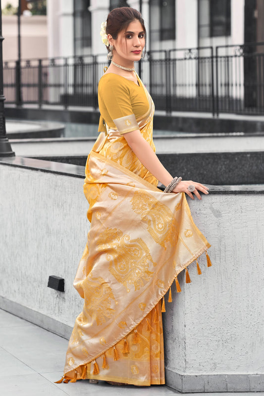 yellow-woven-cotton-saree-zb132460_2_SareeButa.com