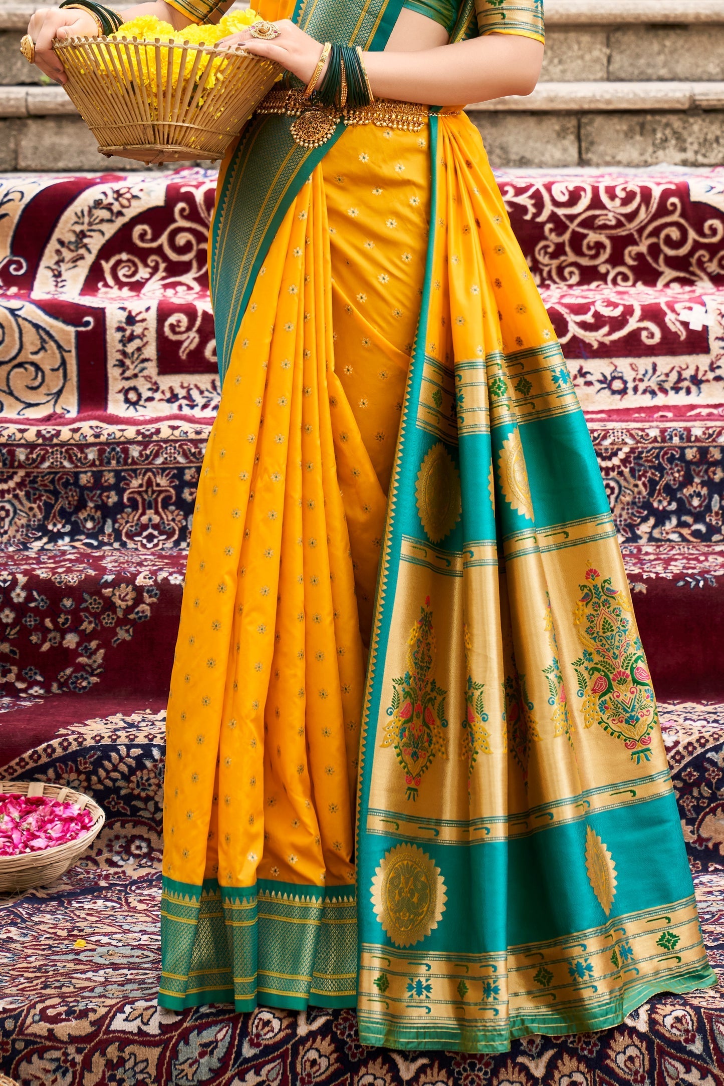 yellow-silk-paithani-saree-zb132419_3_SareeButa.com