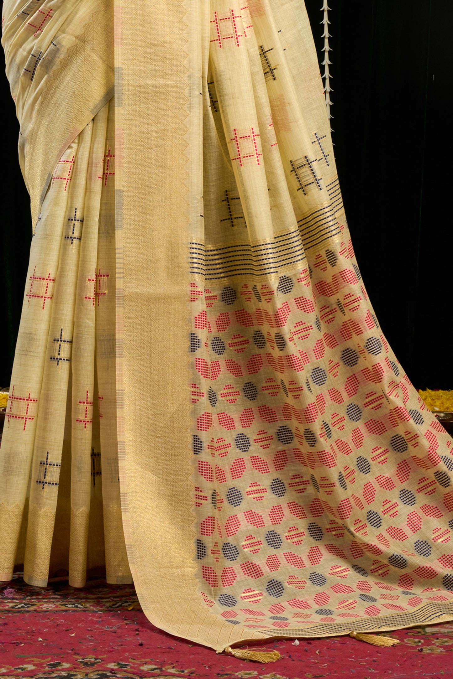 Yellow Soft Spun cotton Saree-SAR12623_4_SareeButa.com