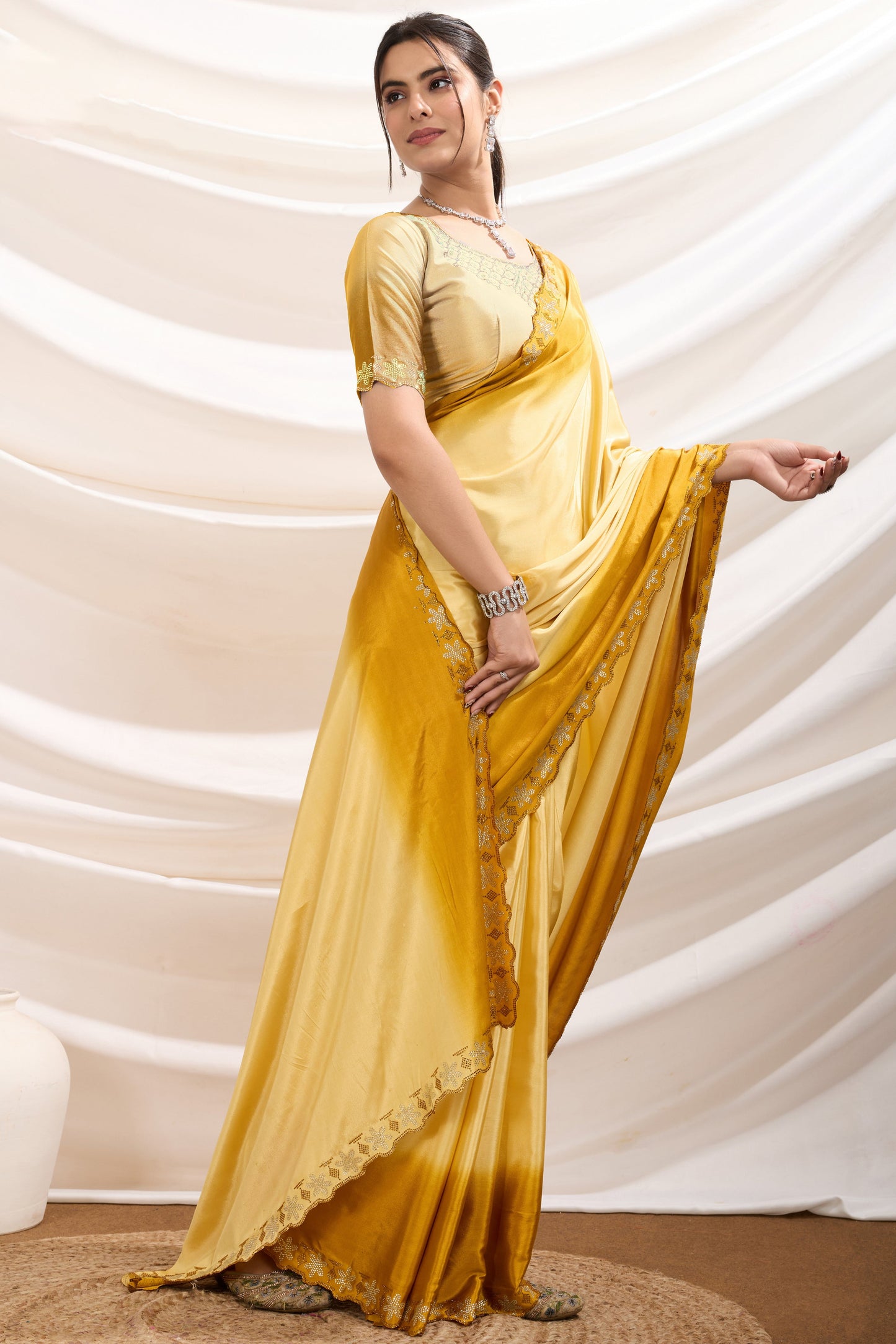Yellow Stone Work Crepe Saree-ZB134478_3_SareeButa.com