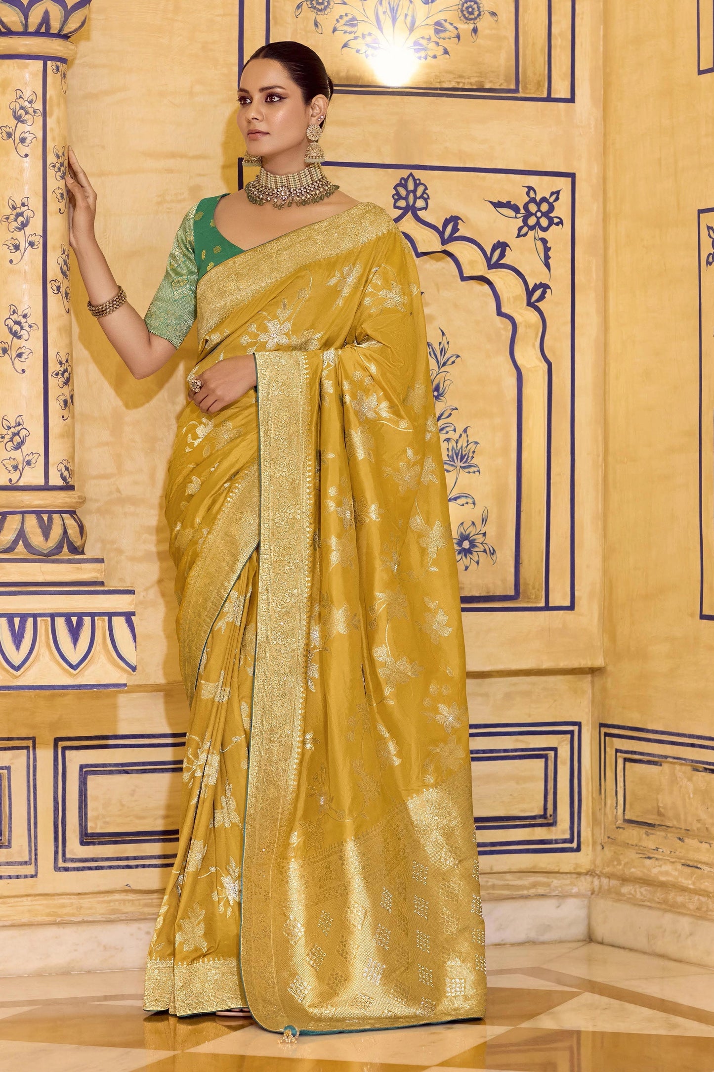 Yellow Woven Crepe Silk Saree-SAR11162_1_SareeButa.com