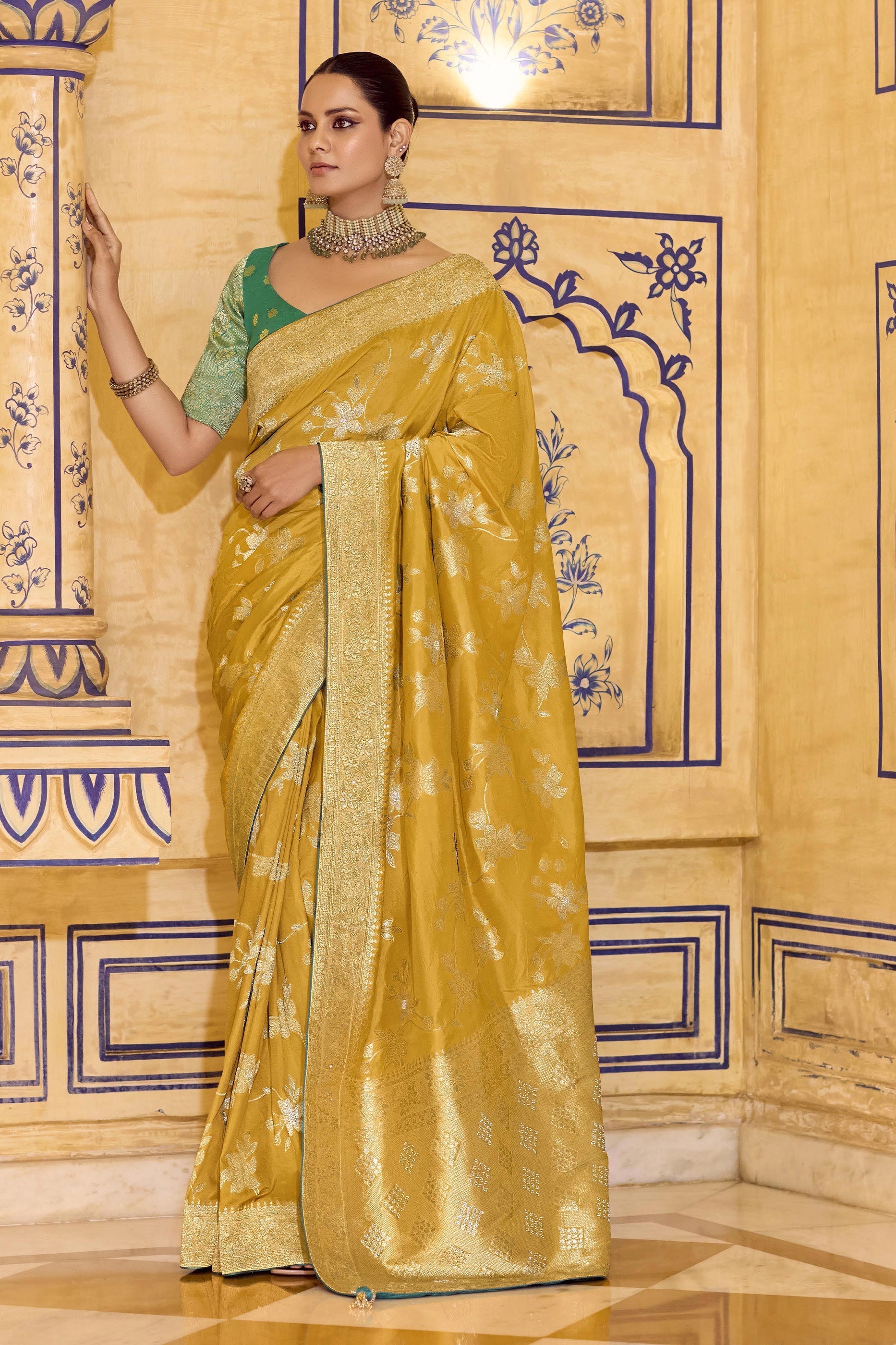 Yellow Woven Crepe Silk Saree-SAR11162_1_SareeButa.com