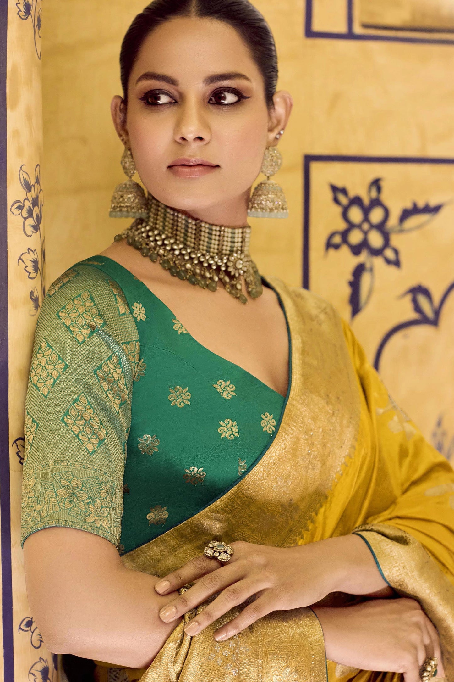 Yellow Woven Crepe Silk Saree-SAR11162_2_SareeButa.com