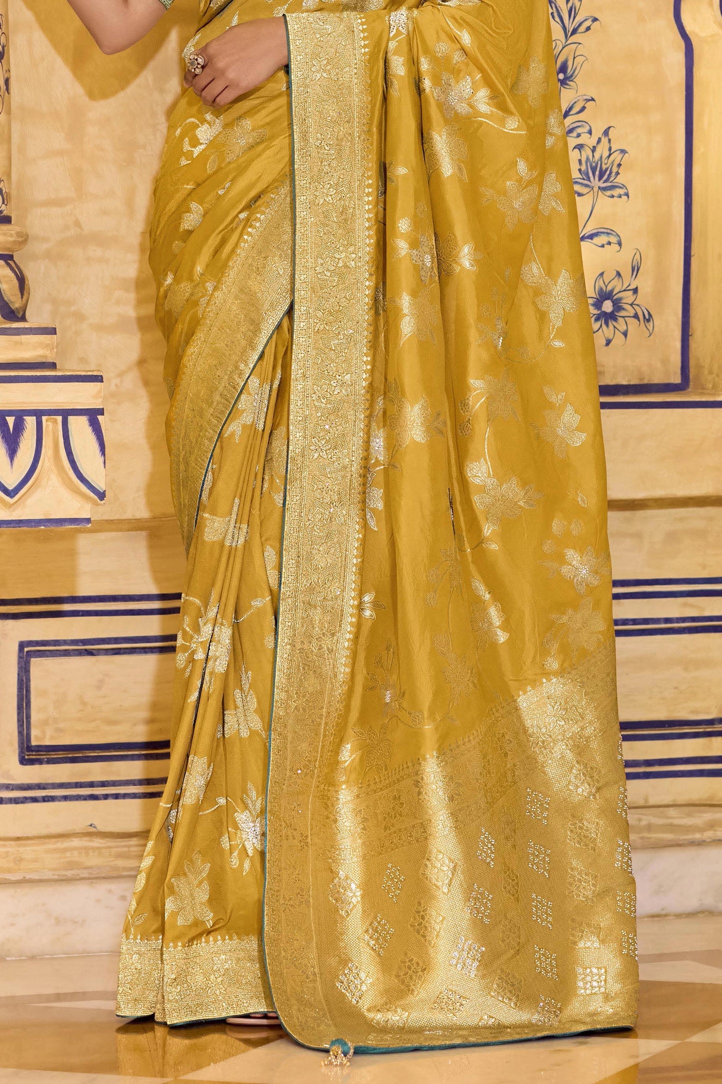 Yellow Woven Crepe Silk Saree-SAR11162_4_SareeButa.com