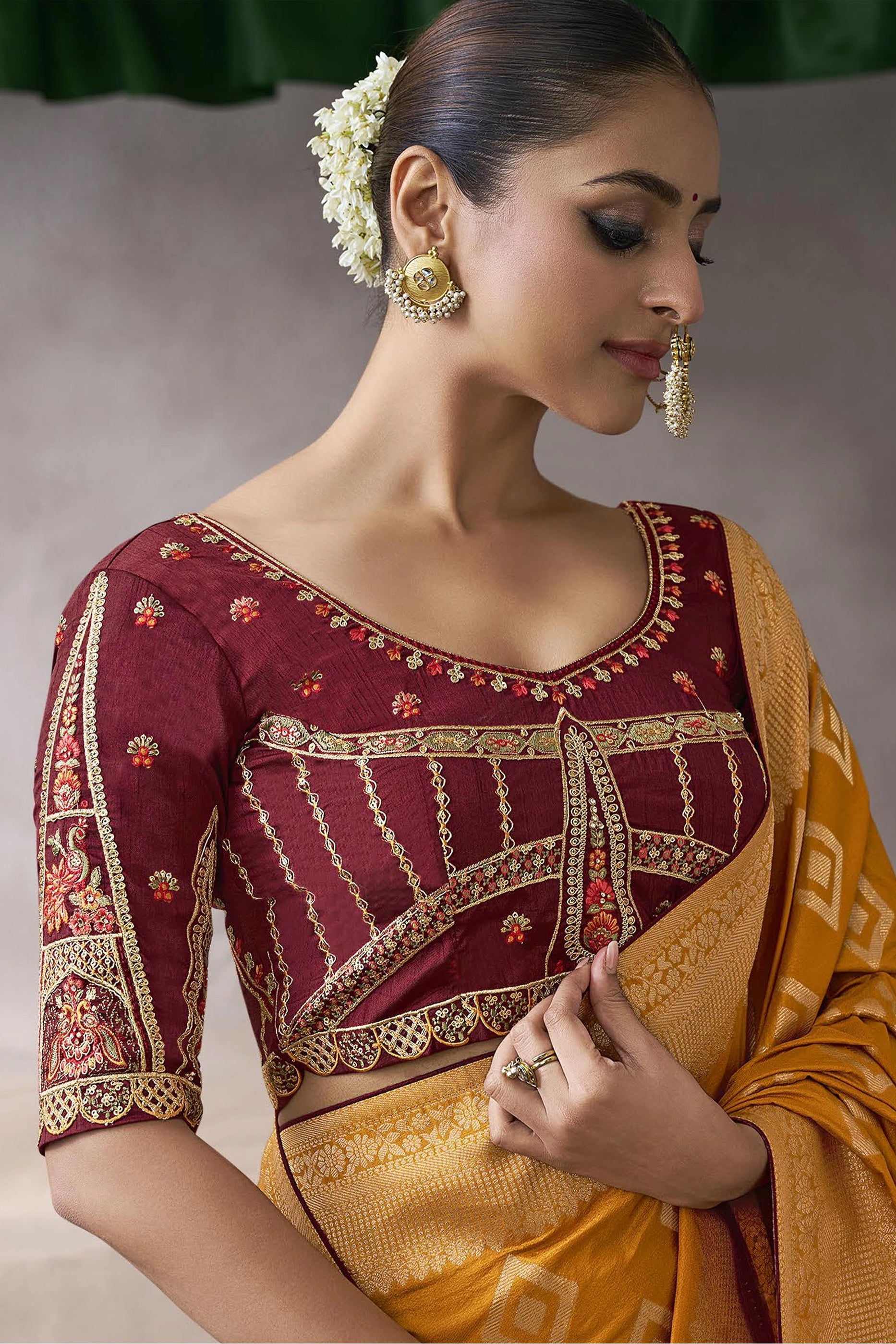 Yellow Woven Crepe Silk Saree-SAR11601_2_SareeButa.com