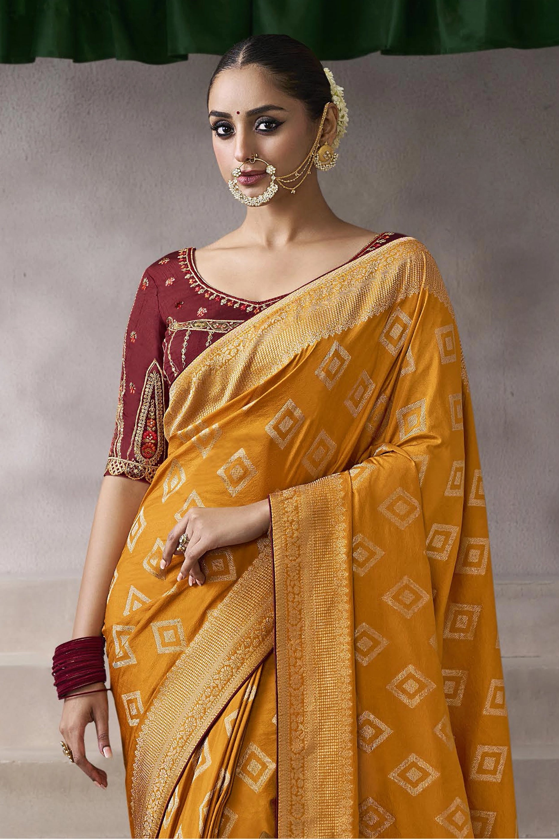 Yellow Woven Crepe Silk Saree-SAR11601_4_SareeButa.com
