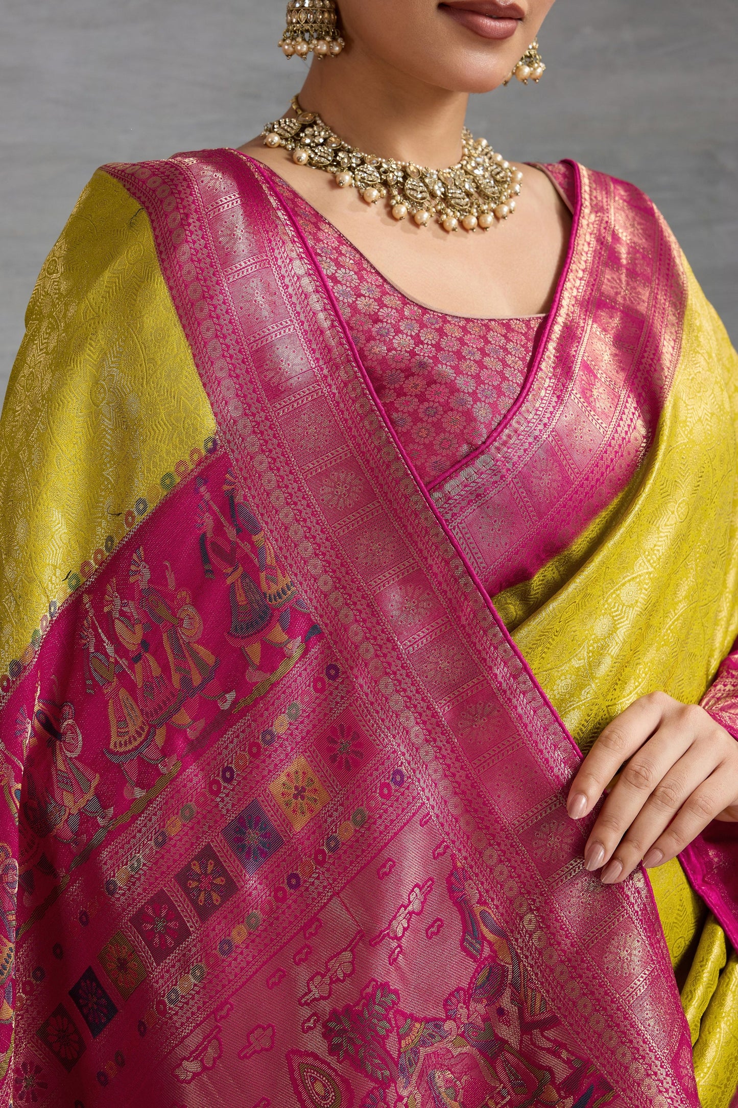 Yellow Woven Kanjivaram Silk Saree-SAR10483_3_SareeButa.com