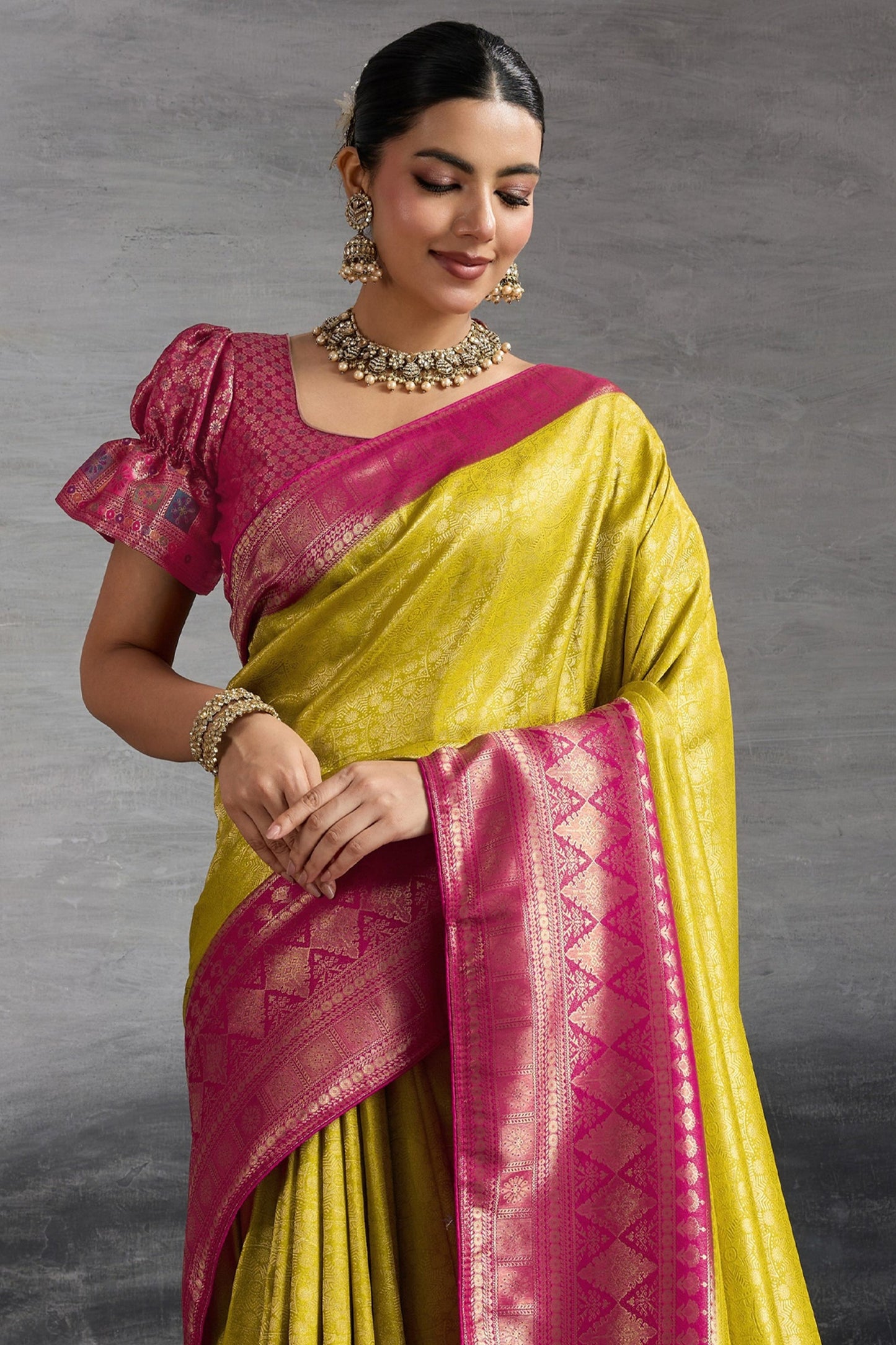Yellow Woven Kanjivaram Silk Saree-SAR10483_5_SareeButa.com
