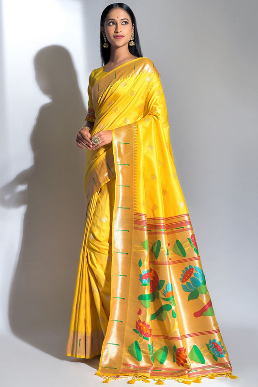 yellow-woven-paithani-silk-saree-zb131472_1_SareeButa.com