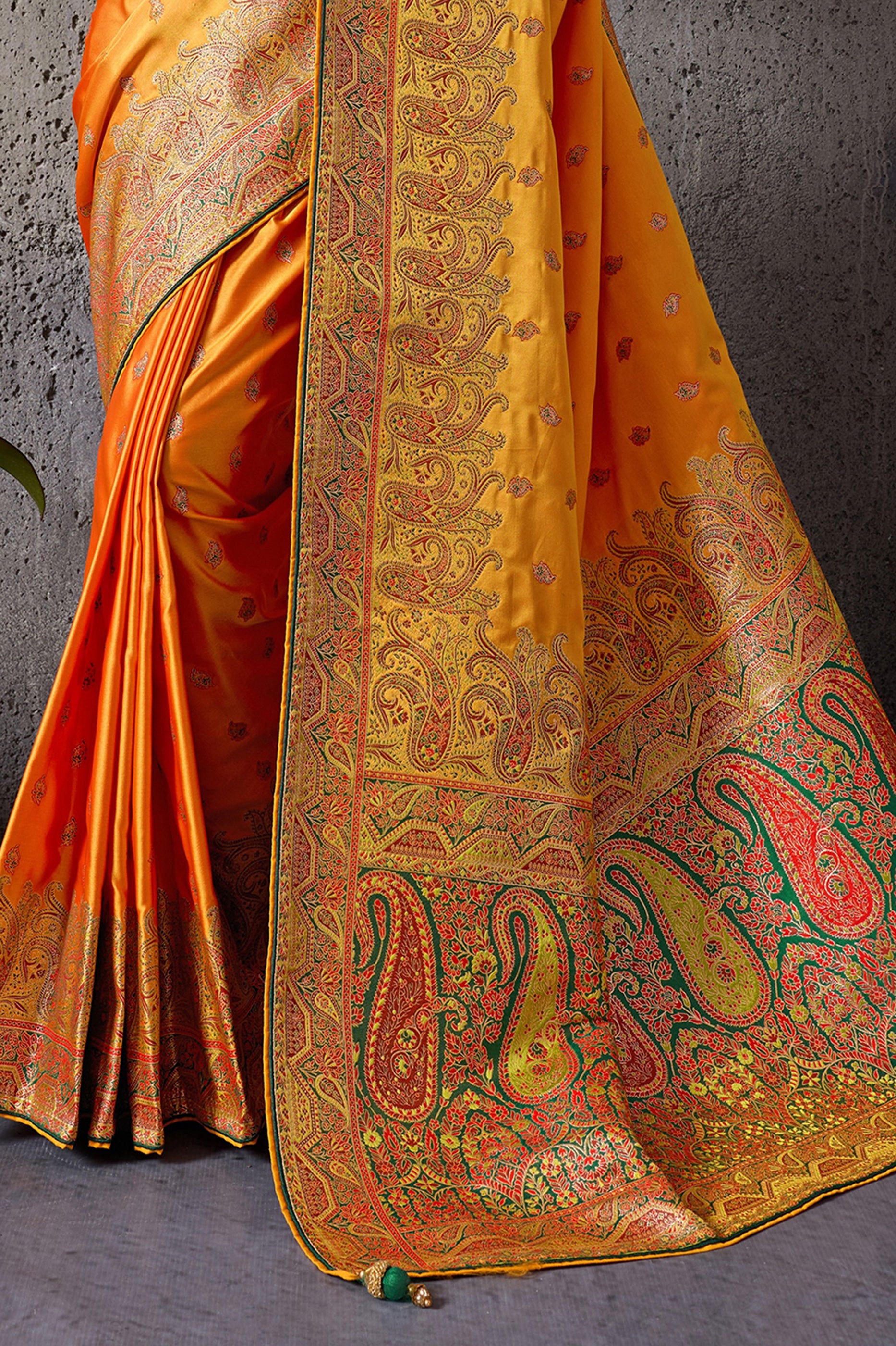 Yellow Woven Satin Silk Saree-SAR12542_5_SareeButa.com
