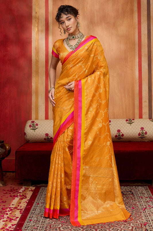 Yellow Woven Silk Saree-SAR11233_1_SareeButa.com