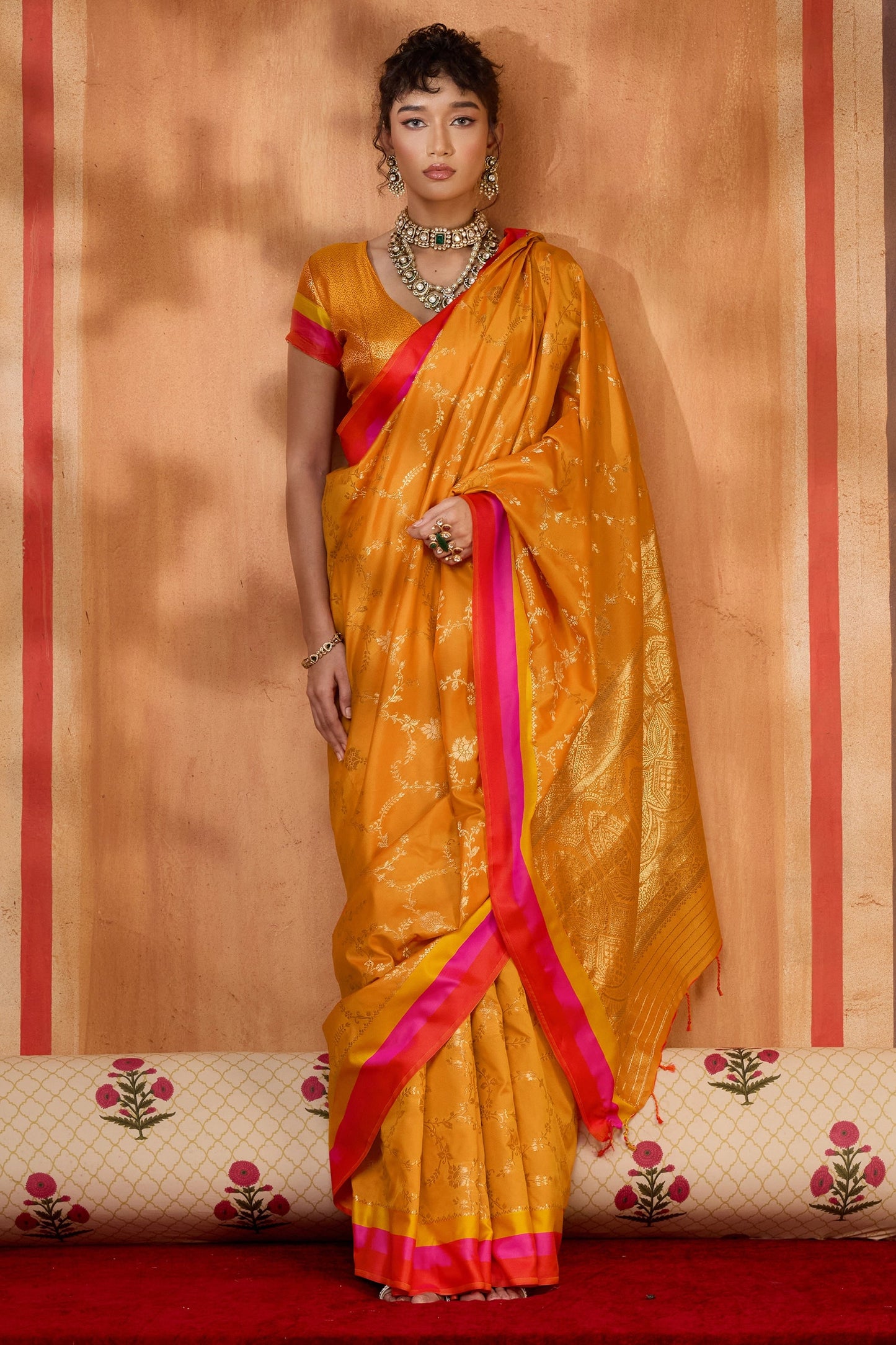 Yellow Woven Silk Saree-SAR11233_4_SareeButa.com