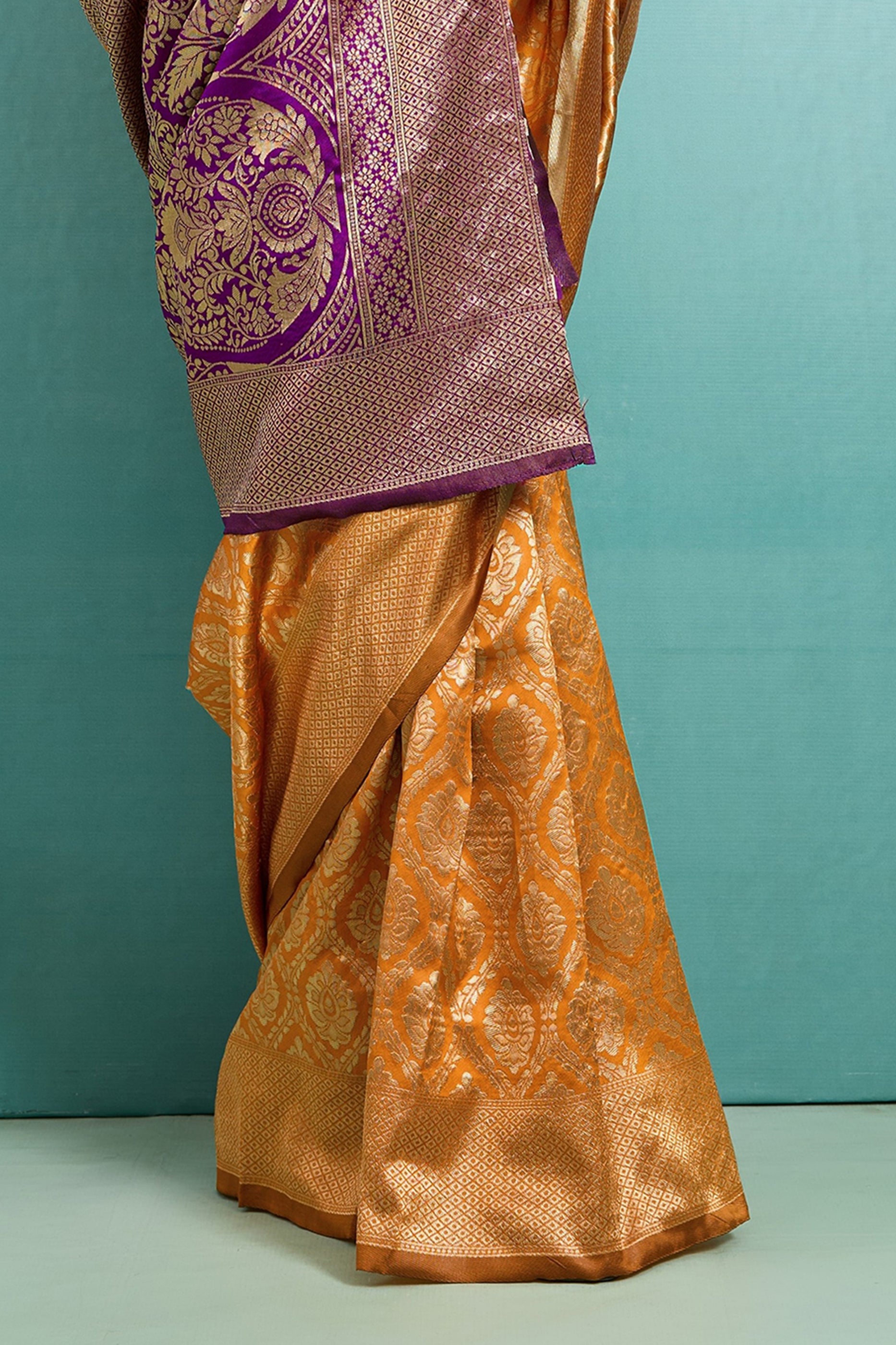 Yellow Woven Silk Saree-SAR12523_5_SareeButa.com