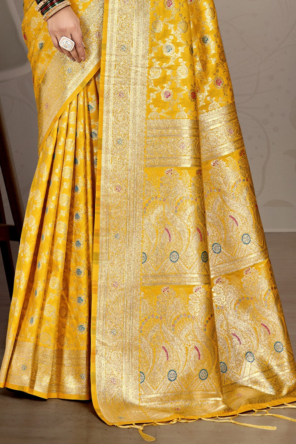 Yellow Silk Saree-ZB132942_3_SareeButa.com
