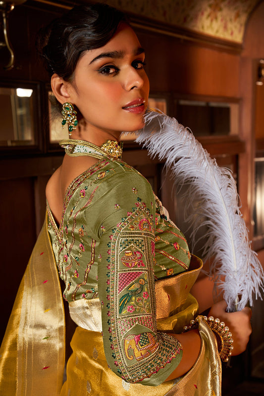 Yellow Woven Tissue Paithani Saree-ZB134645_2_SareeButa.com