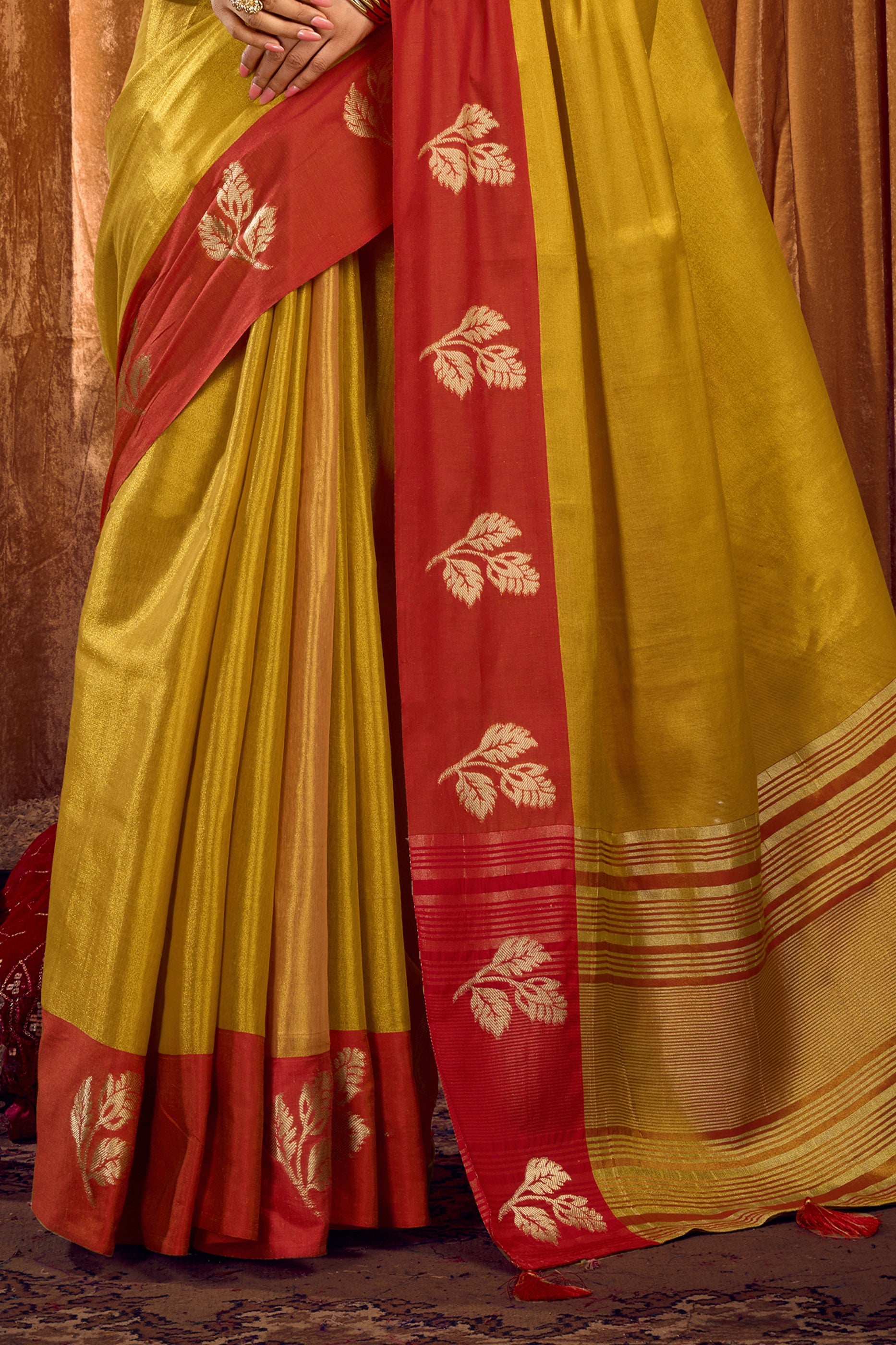 Yellow Woven Tissue Saree-SAR12636_5_SareeButa.com
