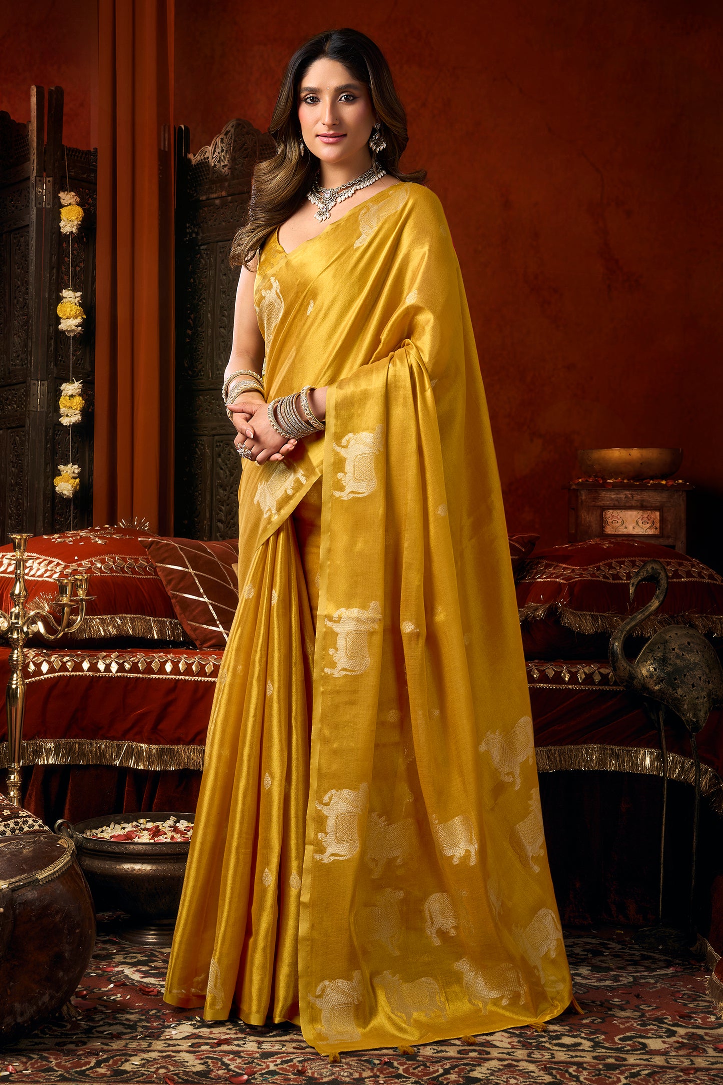 Yellow Woven Tissue Saree-SAR12724_4_SareeButa.com