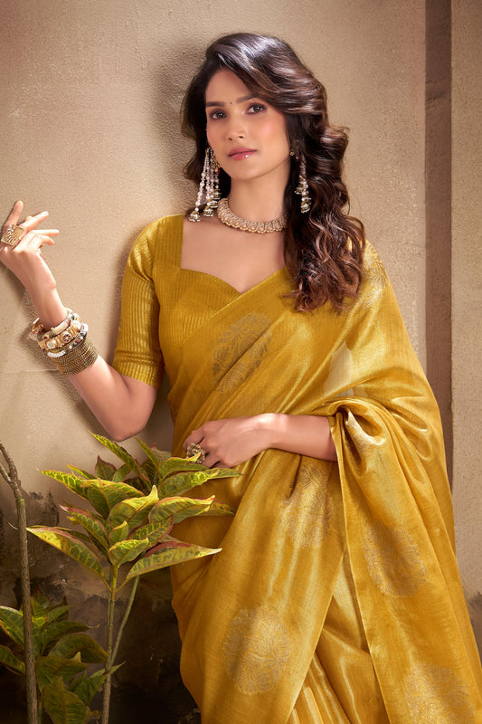 Yellow Woven Tissue Silk Saree-SAR10016_2_SareeButa.com