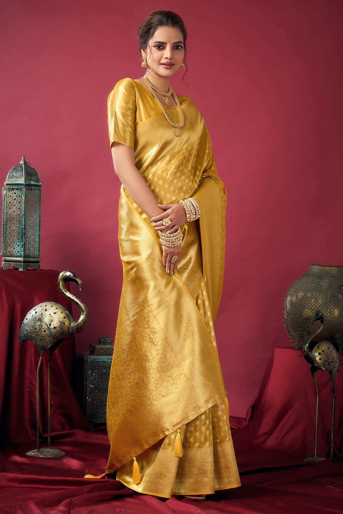 Yellow Woven Tissue Silk Saree-SAR12612_3_SareeButa.com