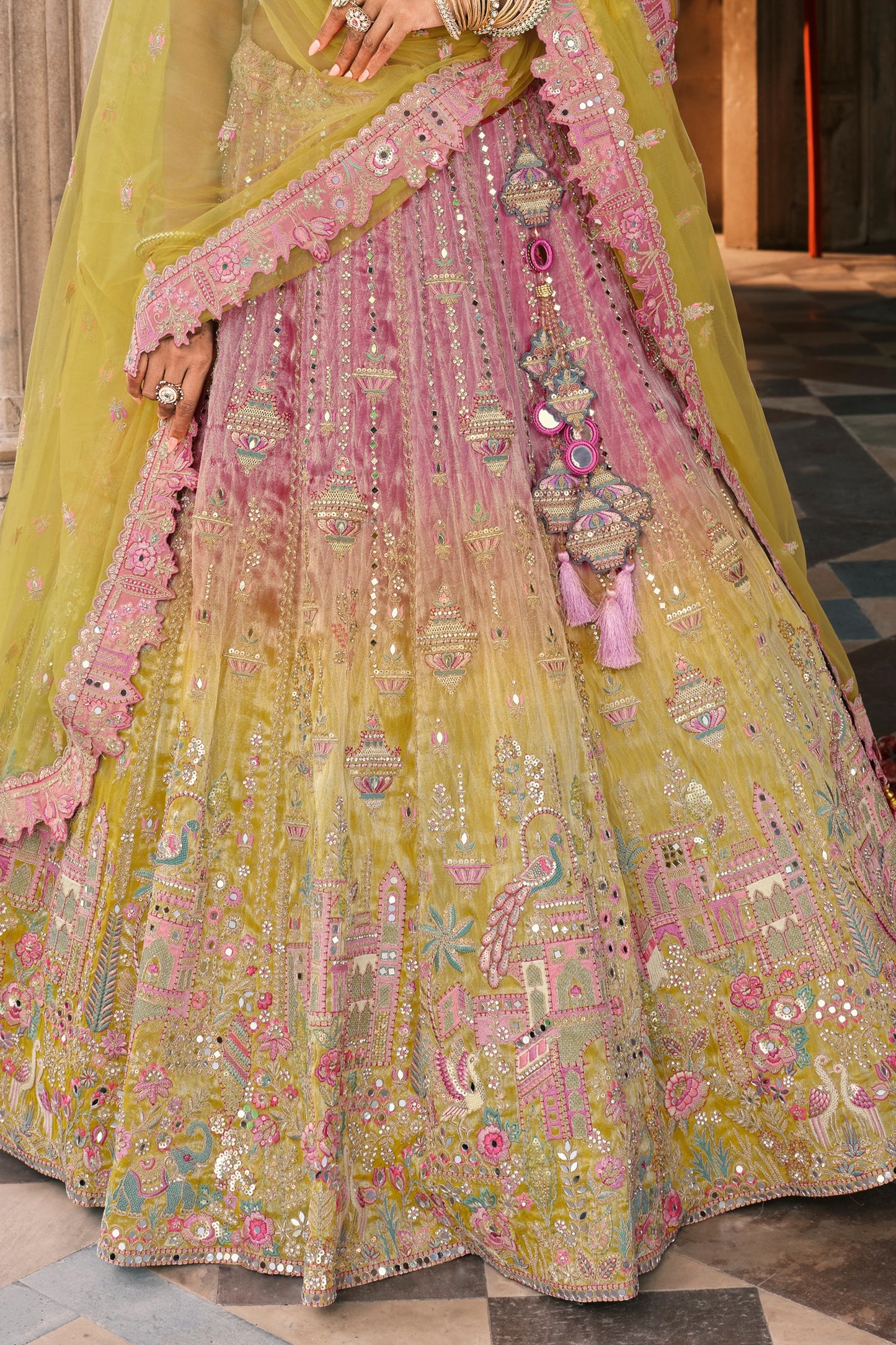 yellow-and-pink-semi-stitched-embroidered-silk-lehenga-sar10437_6_Sareebuta.com