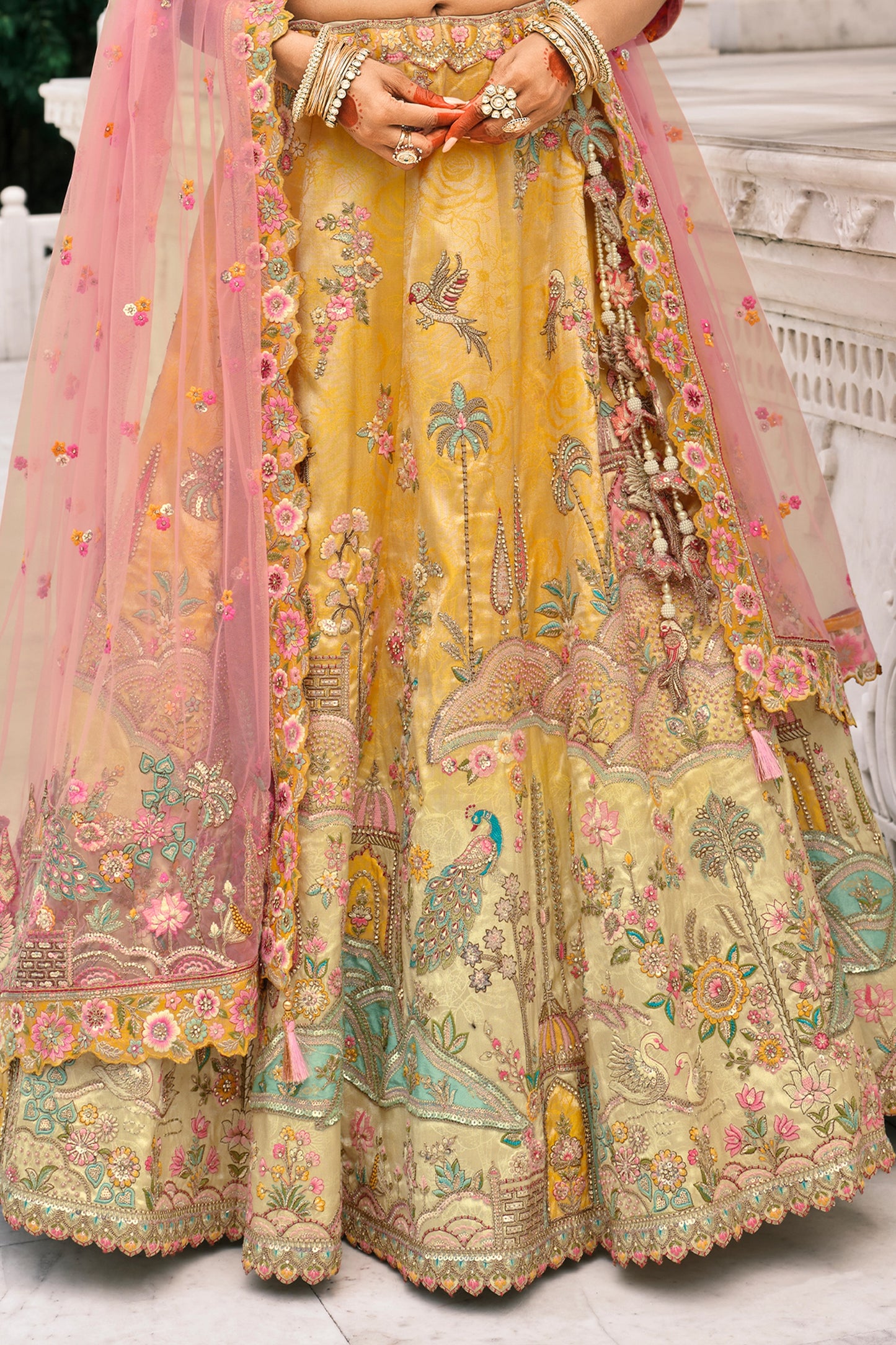yellow-and-pink-semi-stitched-embroidered-silk-lehenga-sar10439_6_Sareebuta.com