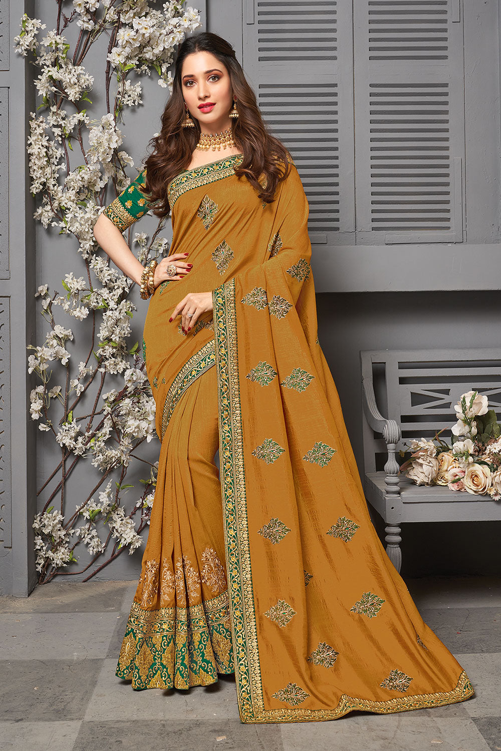 mustard-yellow-embroidered-saree-zb132548_1_SareeButa.com