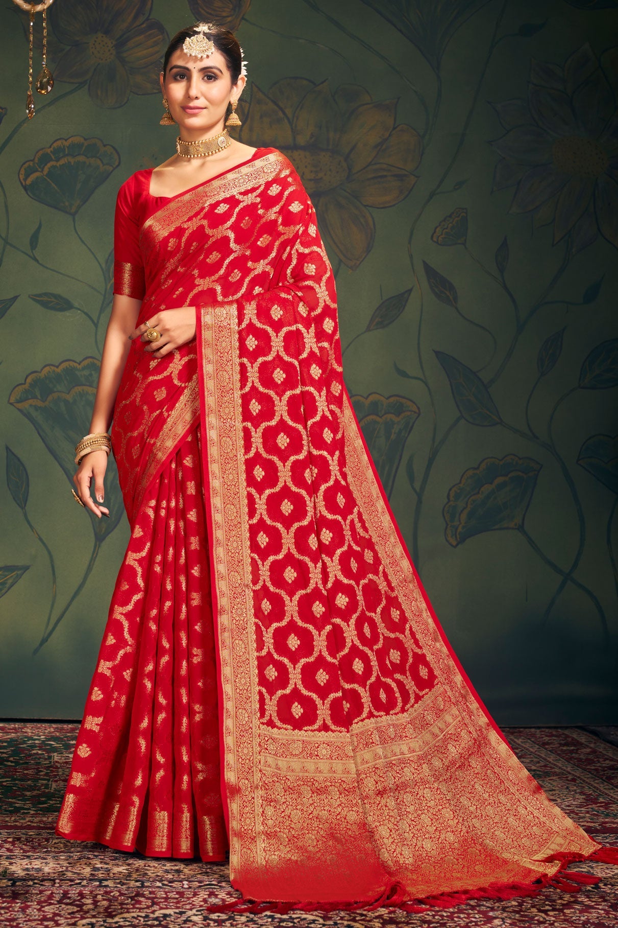 red-georgette-banarasi-saree-zb130290_1_SareeButa.com