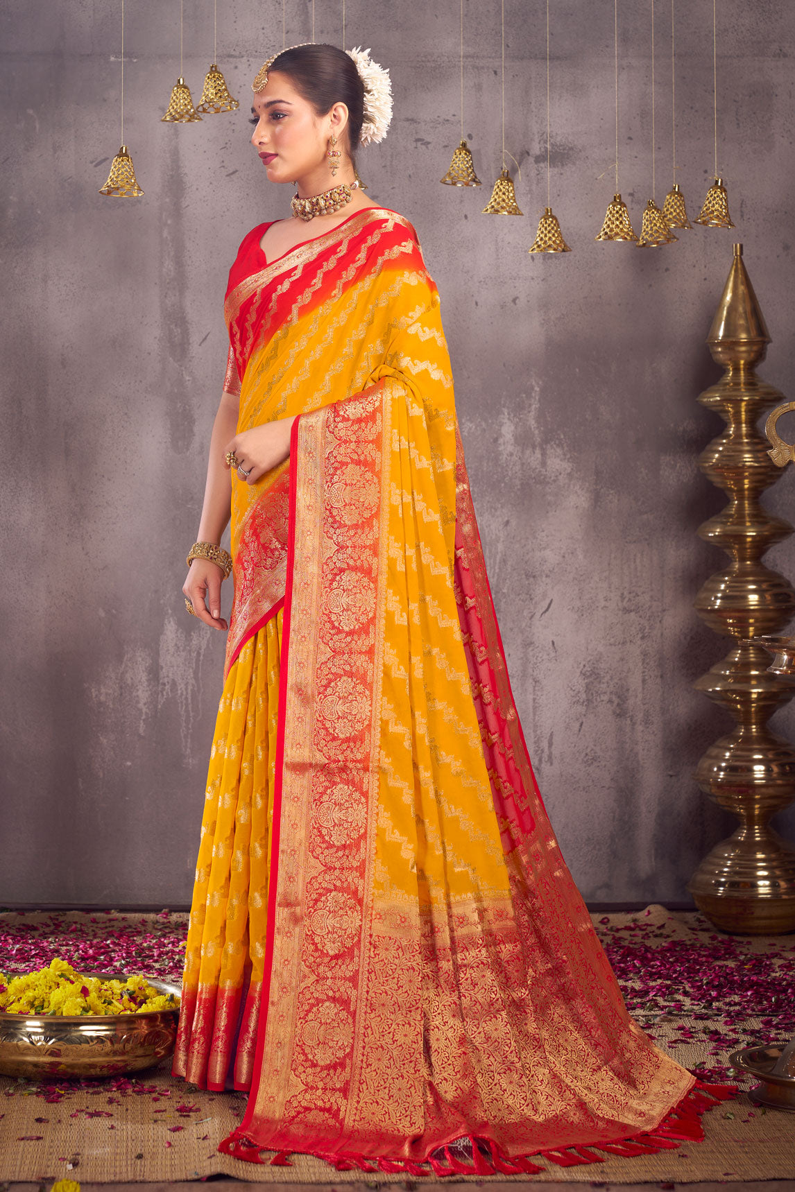 yellow-georgette-banarasi-saree-zb130291_4_SareeButa.com